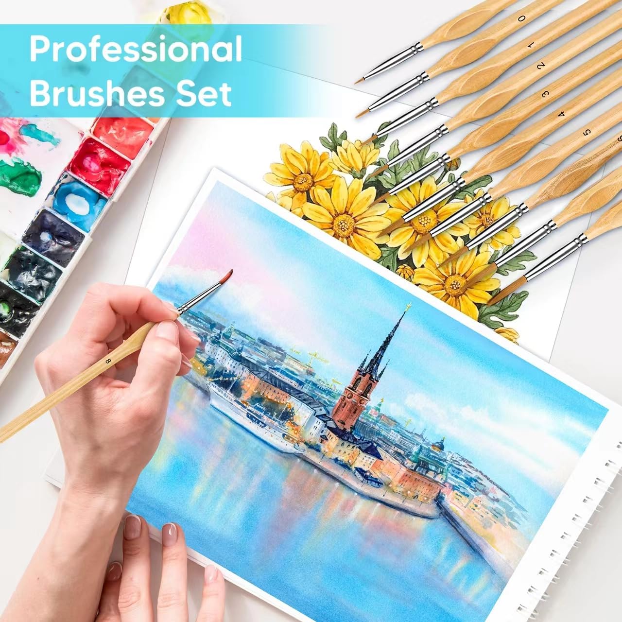 ArtDetailer - Miniature Paint Brush Set