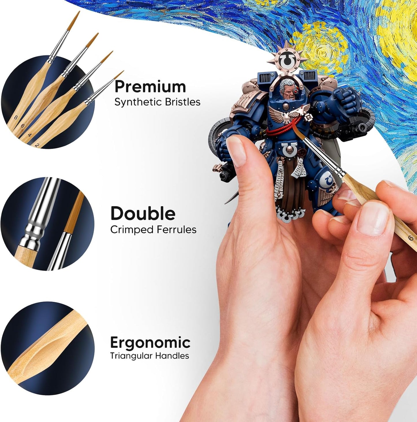 ArtDetailer - Miniature Paint Brush Set