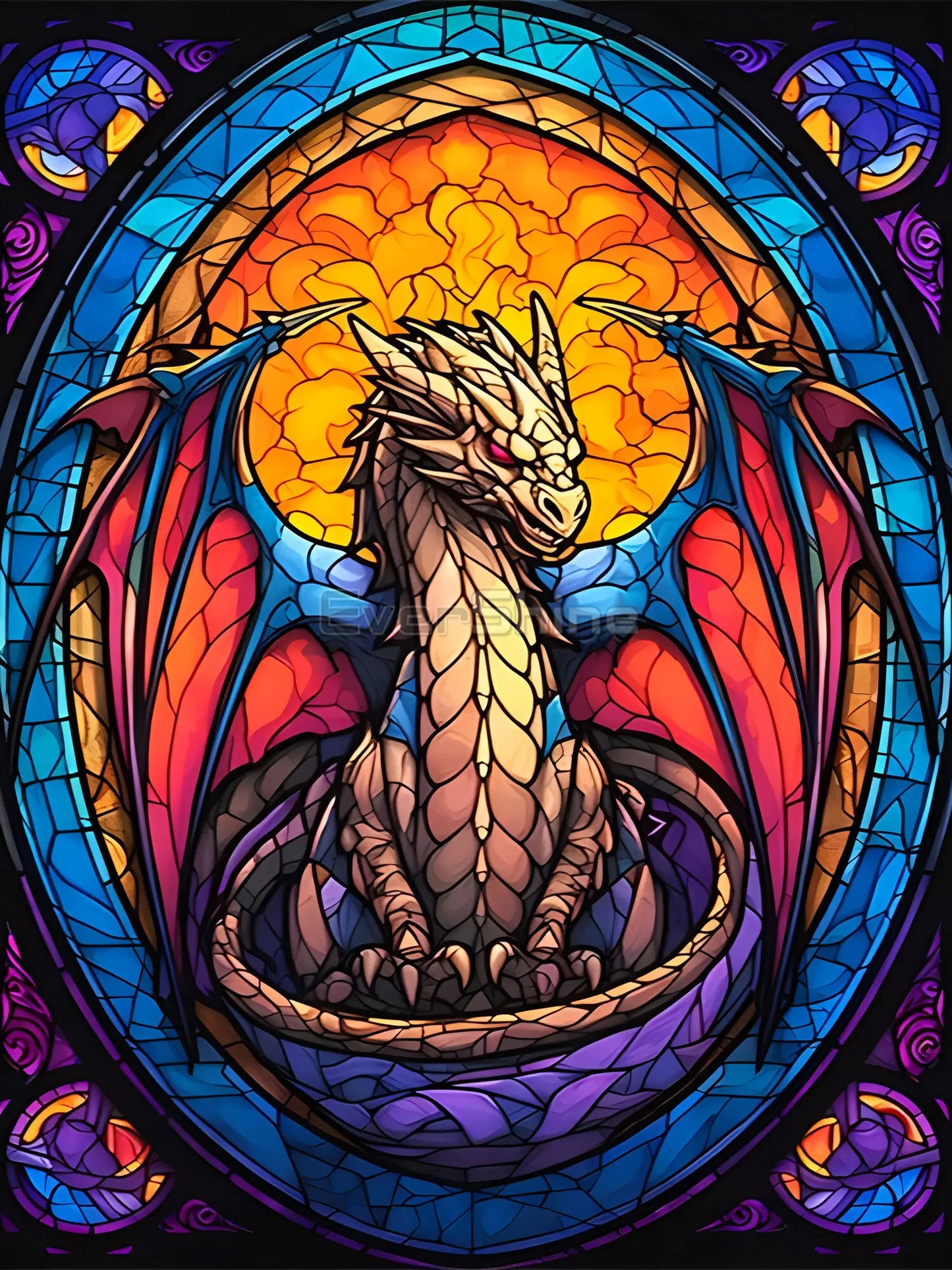 EverShine - Dragon Mosaic Diamond Painting