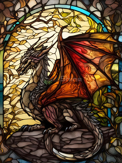 EverShine - Dragon Mosaic Diamond Painting